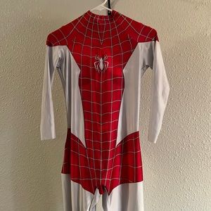 Spider women Mary jane Suit Spandex Zentai Cosplay Halloween Costume Girls